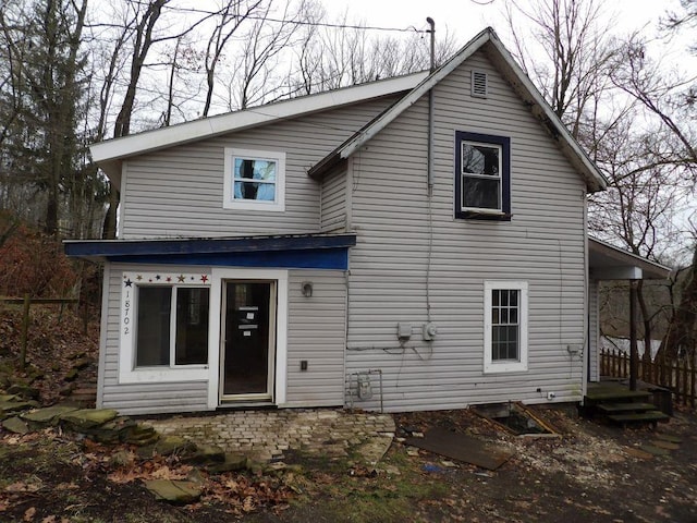 view of rear view of house