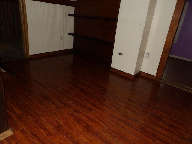 interior space featuring dark hardwood / wood-style floors