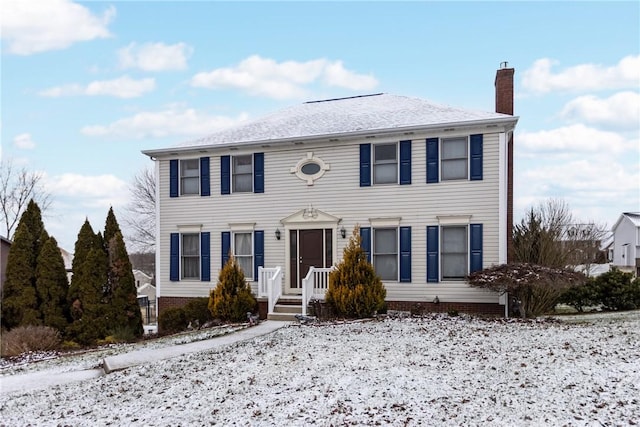 view of colonial inspired home