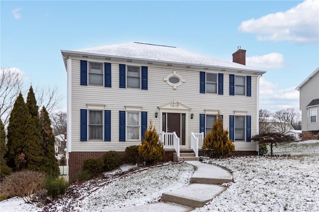 view of colonial house