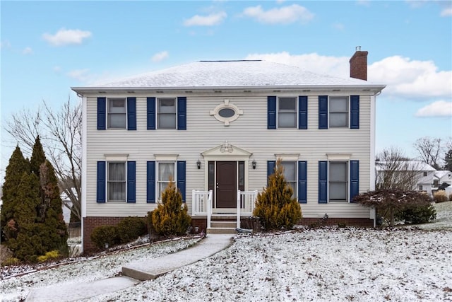 view of colonial-style house