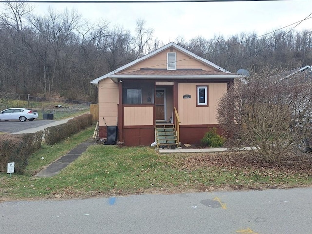 view of bungalow-style home