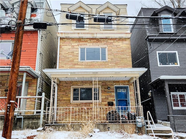 view of property with central AC unit