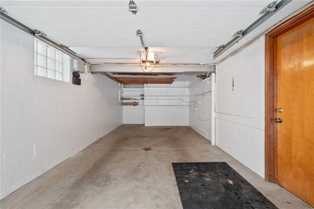 view of basement