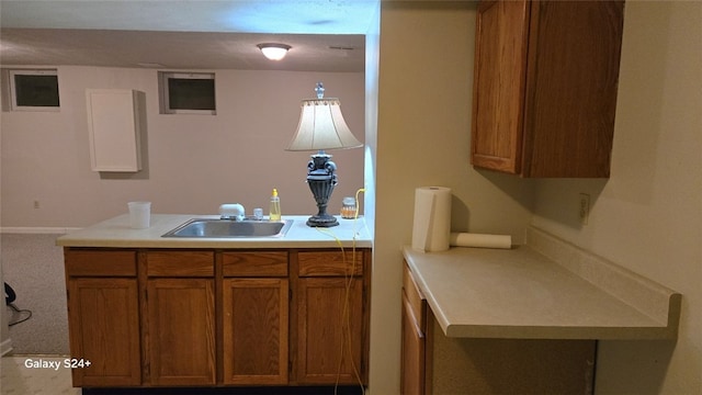 kitchen featuring sink