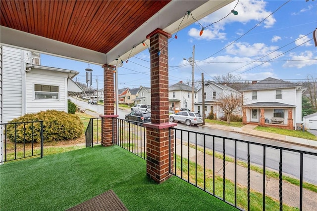 view of patio / terrace with a porch