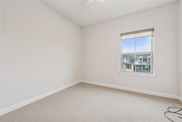 view of carpeted empty room