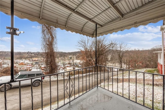 view of balcony