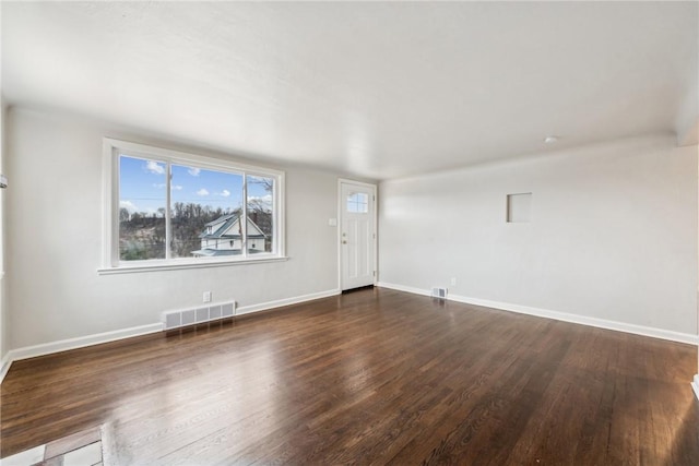 interior space featuring dark wood-type flooring