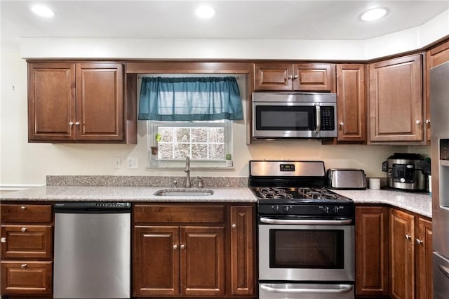 kitchen featuring sink and stainless steel appliances