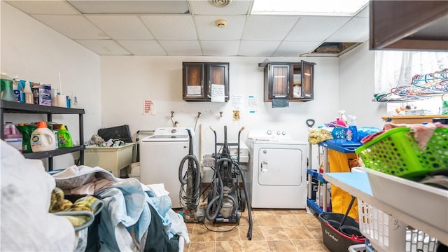 laundry area featuring separate washer and dryer