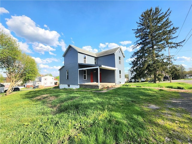 2013 S Jefferson St, Shenango Twp Law, PA 16102 - view of property exterior with a lawn