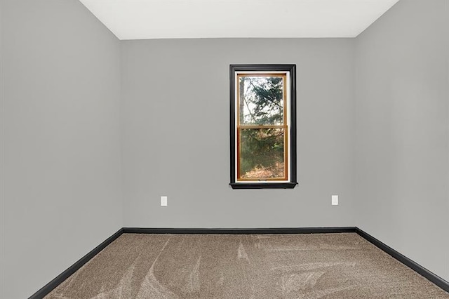 view of carpeted empty room