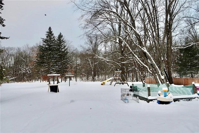 surrounding community featuring a playground