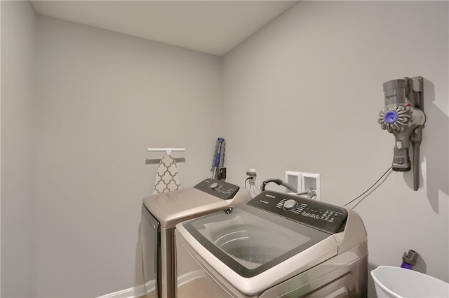 laundry area with washer and dryer