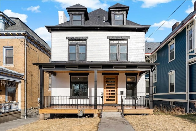 view of front of home with a porch