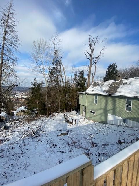 view of snowy yard