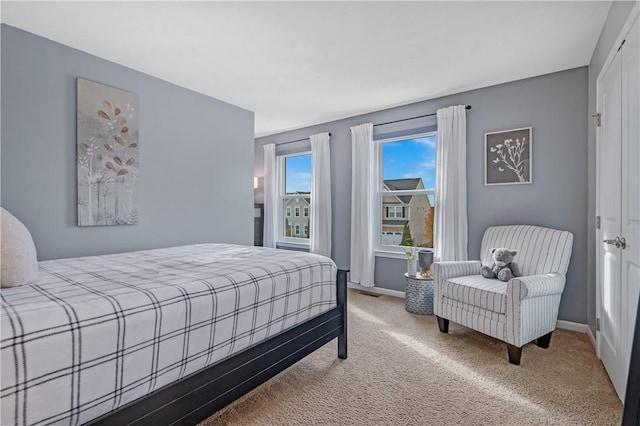 bedroom with carpet flooring