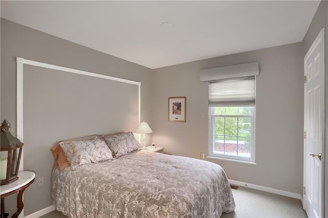 bedroom with carpet floors