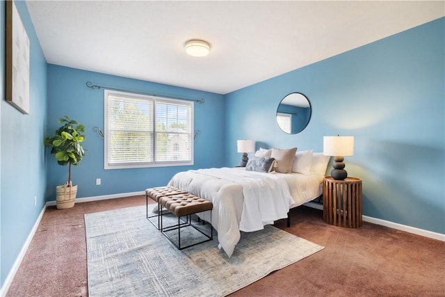 bedroom with carpet floors