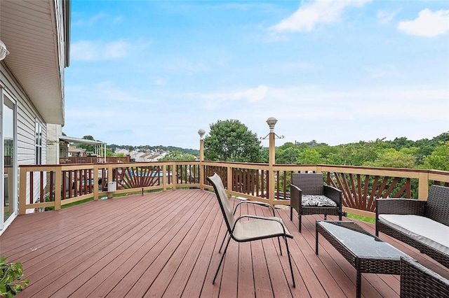 view of wooden terrace