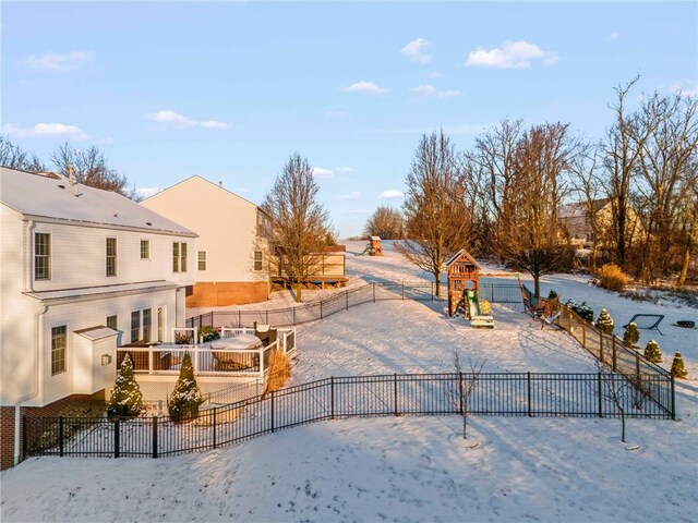 surrounding community with a playground