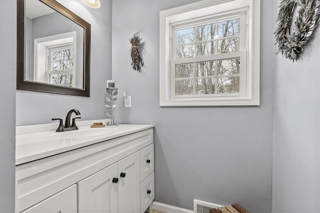 bathroom with vanity