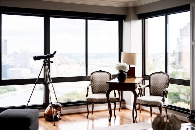 view of sunroom