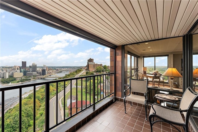 view of balcony