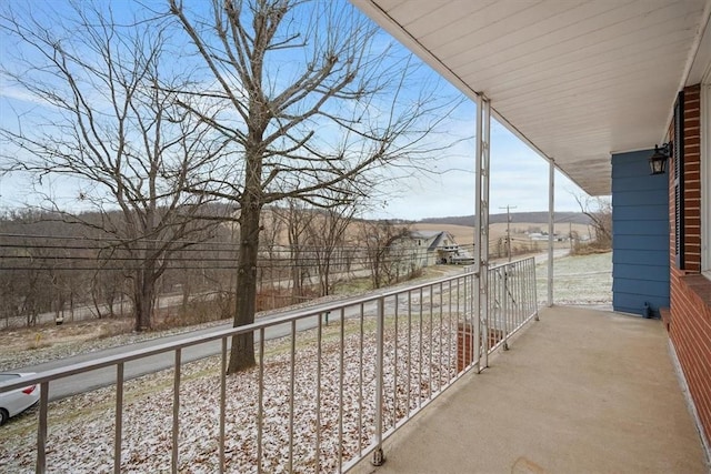 balcony with a porch