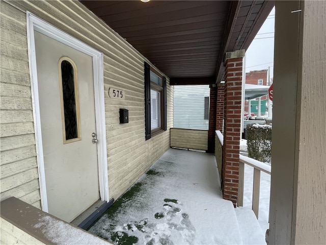 view of patio / terrace featuring a porch