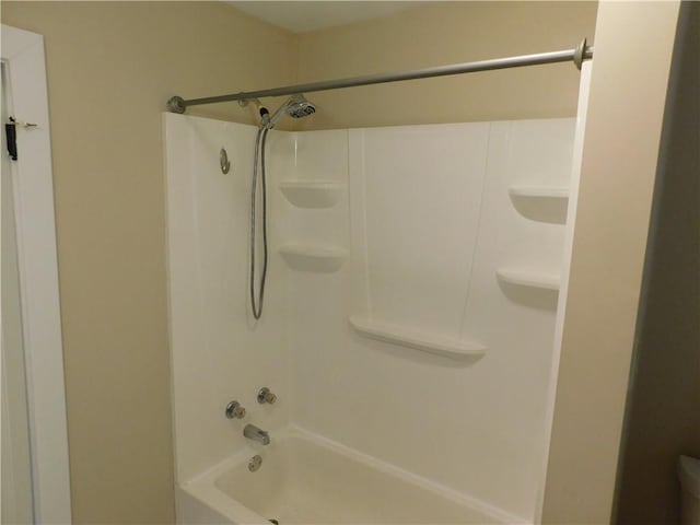 bathroom featuring bathtub / shower combination