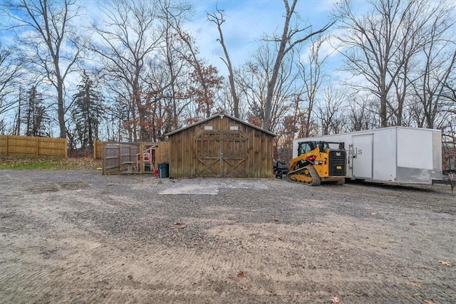 view of outbuilding