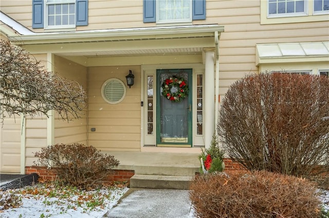 view of entrance to property