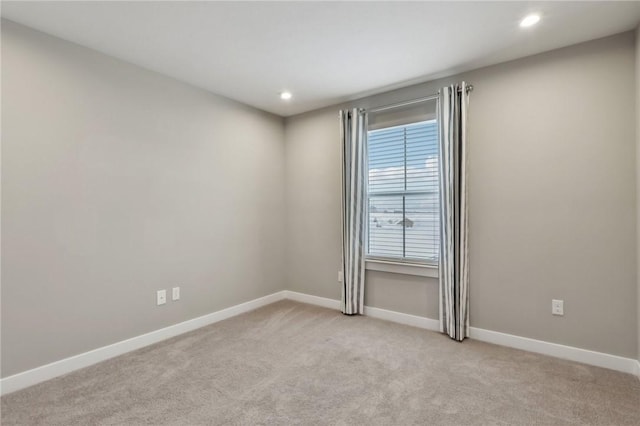 view of carpeted empty room