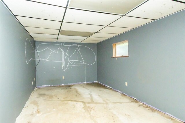 119 Deer Rd, Loyalhanna, PA 15681 - basement with a paneled ceiling