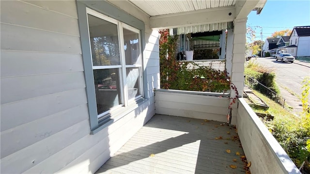 balcony with covered porch