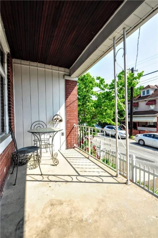 balcony with a porch