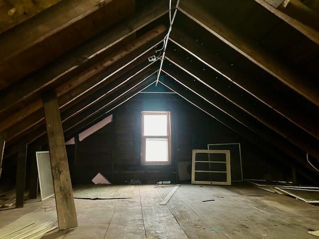 view of attic