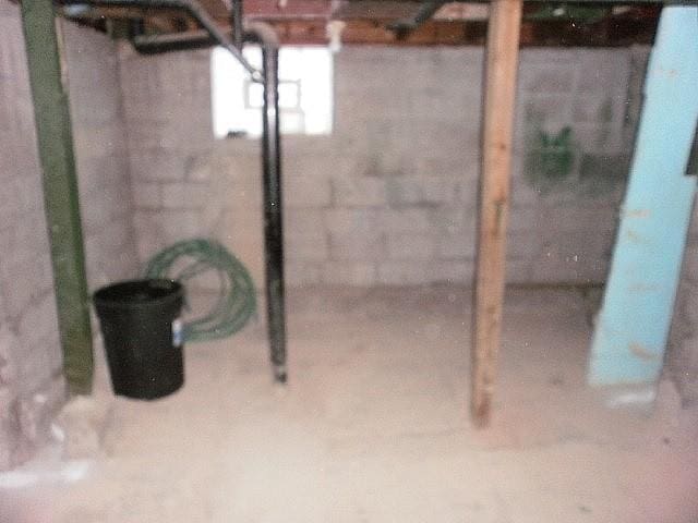 view of basement