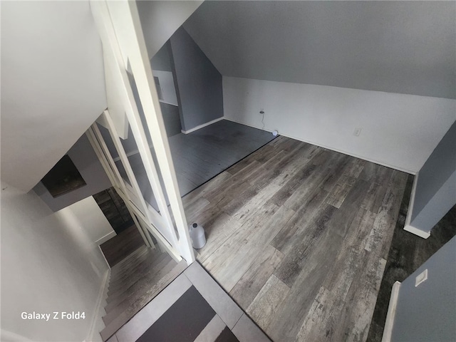 interior space featuring wood-type flooring