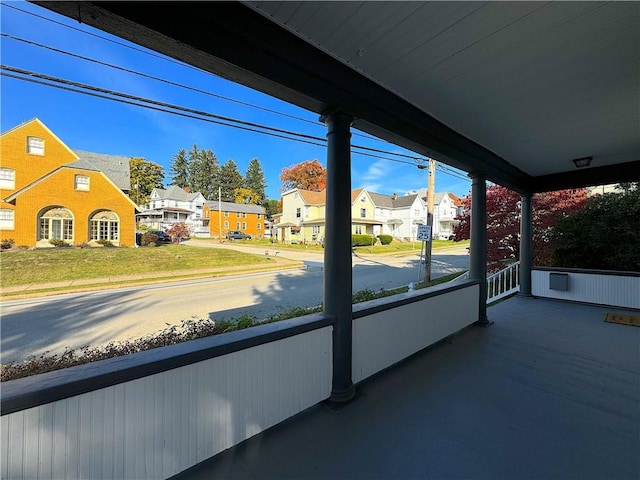 balcony with covered porch