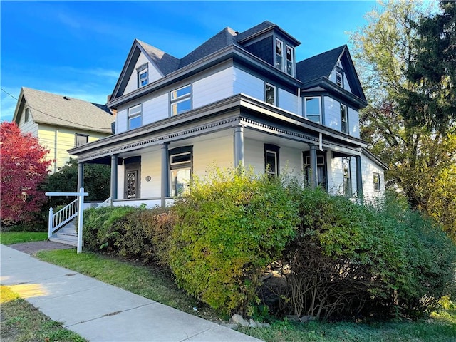 victorian house with a porch