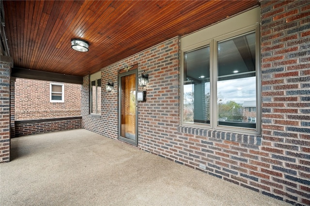 view of patio / terrace with covered porch