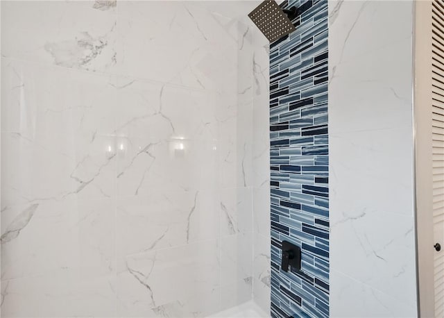 room details with tiled shower