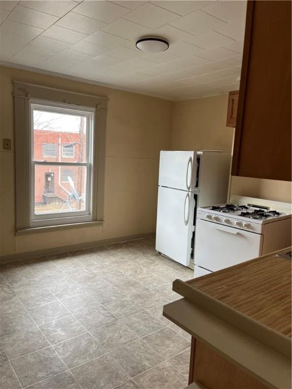 kitchen featuring white appliances