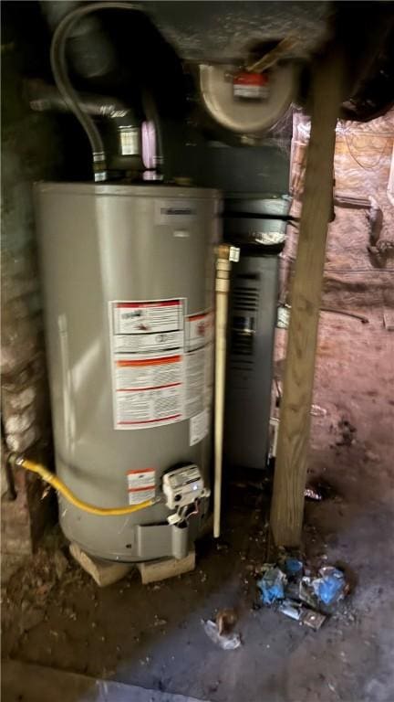 utilities featuring gas water heater