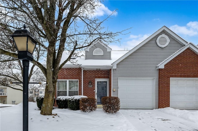 view of front of house featuring a garage