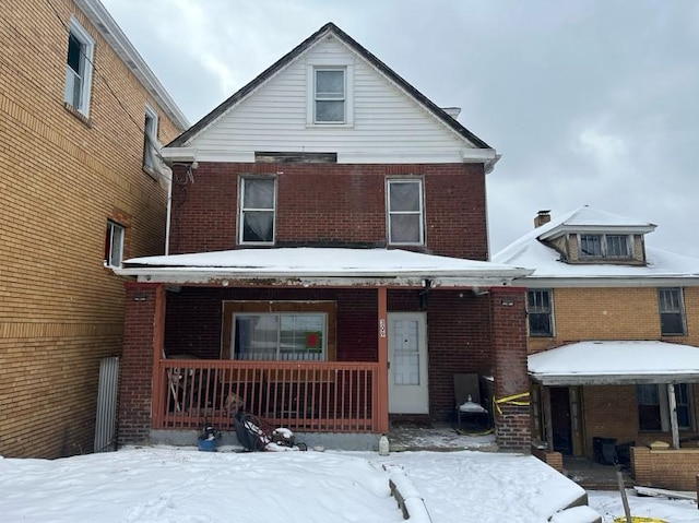 view of front of home with a porch