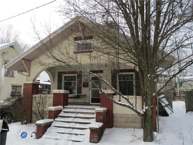 view of front of home